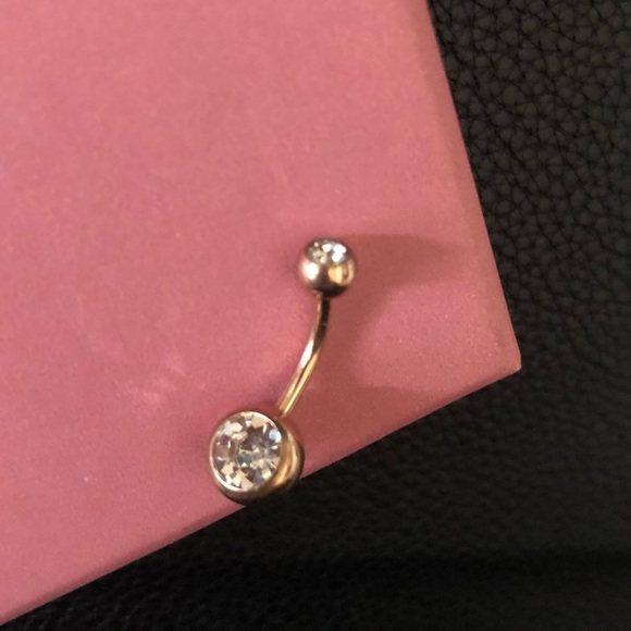 ⭐️3/$15 New! Gold navel belly ring 14 gauge - Picture 7 of 11